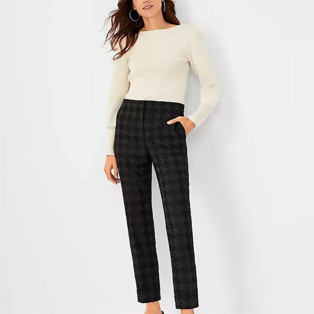 Ann Taylor - Houndstooth High Waist The Ankle Pant | 14 - Picture 2 of 2
